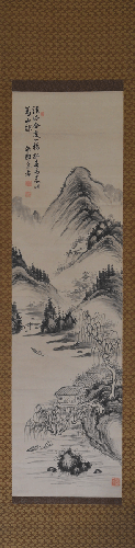 painting of a landscape by Chikuson